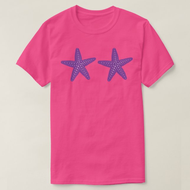 Camiseta Sereia Starfish Bra Fantasy Whimy (Frente do Design)