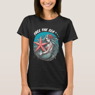 Camiseta Sereia Starfish Proteção ambiental do mar