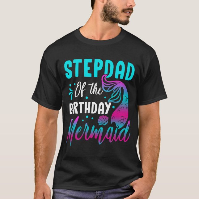 Camiseta Sereia Stepdad do Festa de Matança de Aniversário (Frente)