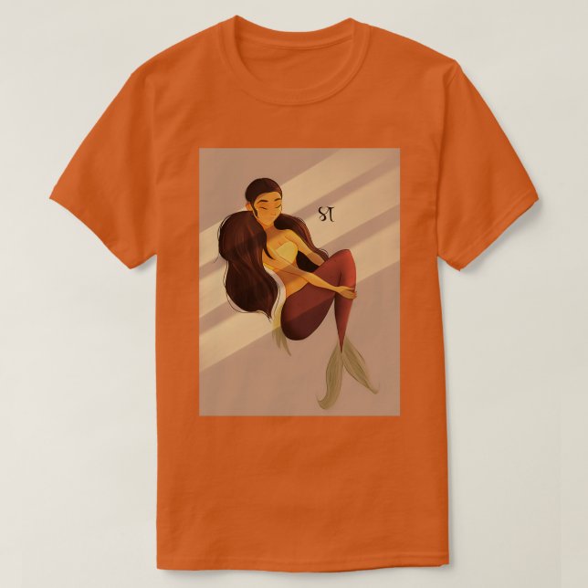 Camiseta Sereia Sunset 3 (Frente do Design)