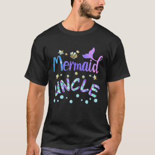 Camiseta Sereia Tio Engraçado Sereia Correspondente Festa