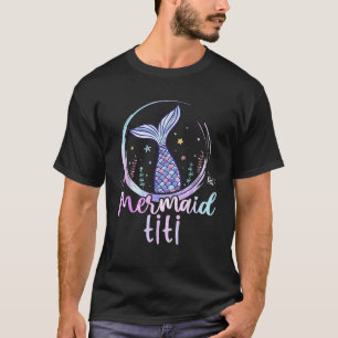 Camiseta Sereia Titi Tee Aniversário Sereia Mulheres Praia