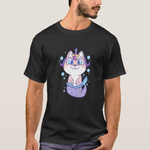 Camiseta Sereia Unicórnio Gato