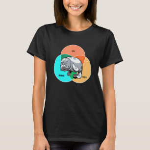 Camiseta Sereia Vaca Batata Zookeeper Vaca Marinha Animal M