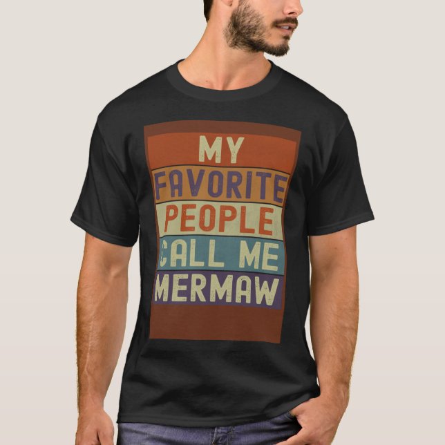 Camiseta Sereia Vovó Minha Pessoas Favorita Me Chame De Mer (Frente)