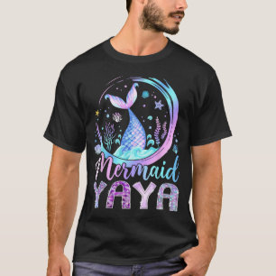 Camiseta Sereia Yaya Divertida Festa de Aniversário da Meni