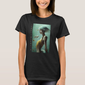 Camiseta Sereia Zumbi 1 Terror Fantasia Sombria Gótica Mort