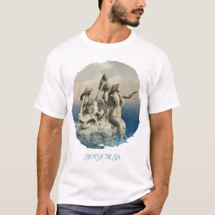 Camiseta Sereias do mar. Arte de fantasia