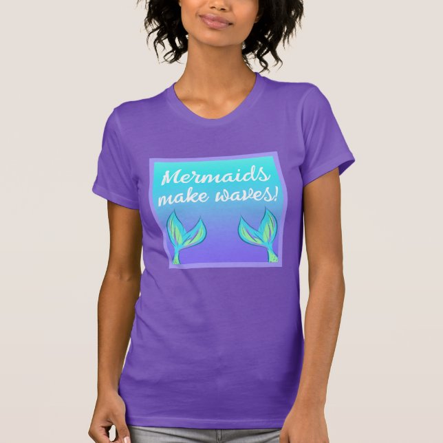 Camiseta Sereias fazem T-Shirt com ondas (Frente)