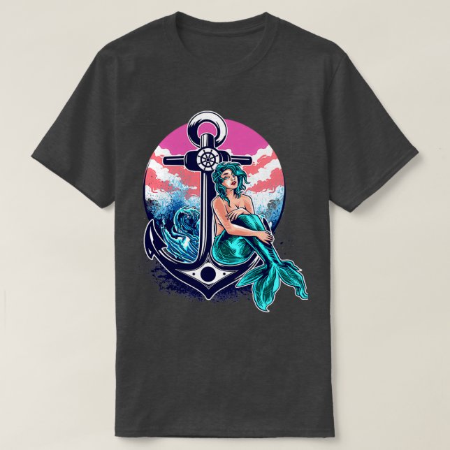 Camiseta Sereias São Uma Vida No Oceano Real (Frente do Design)