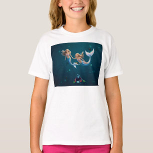 Camiseta Sereias se divertindo.
