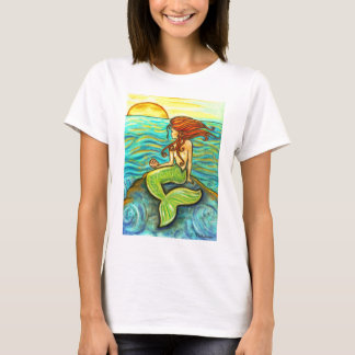 Camiseta "Serena sereia pelo mar"