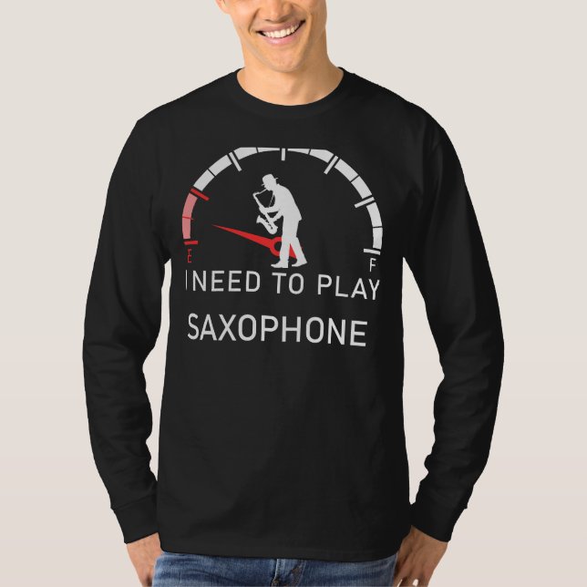 Camiseta Serenada Saxofônica: Vazio Eu Preciso Jogar Saxofo (Frente)