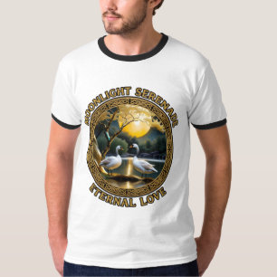Camiseta Serenata ao Luar Amor Eterno Cisnes