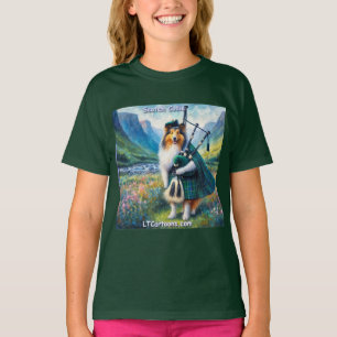 Camiseta Serenata de Collie Escocês – Gaita de Foles e Capr