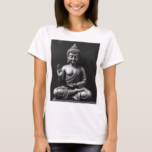 Camiseta Serene Buda - Arte Carvical da Paz e do Tranquilo
