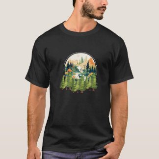 Camiseta Serene Forest Hike & Deer | Gráfico da Nature Love