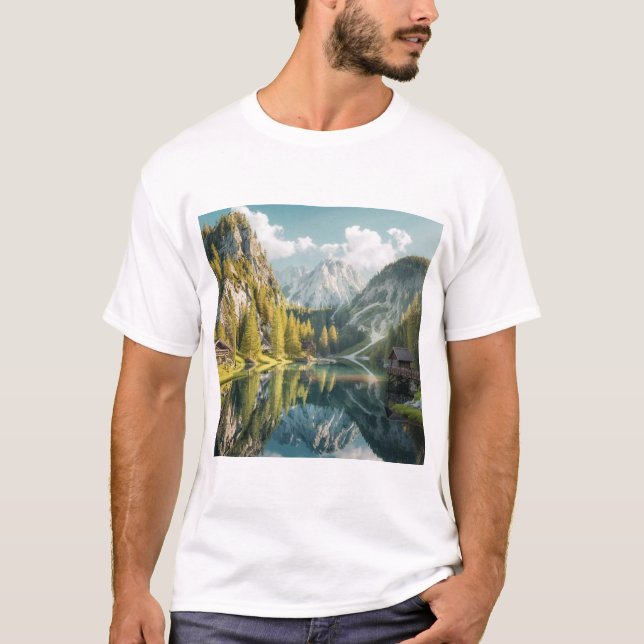 Camiseta Serene Landscape (Frente)