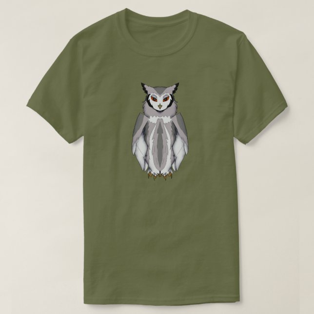 Camiseta Serene Owll com T-Shirt Amber Eyes (Frente do Design)