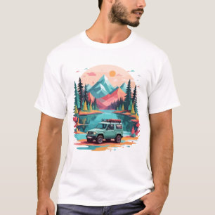 Camiseta Serene Paisagem Calma Natureza Tranquila Fora da A