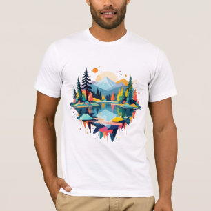 Camiseta Serene Paisagem Calma Natureza Tranquila Fora da A