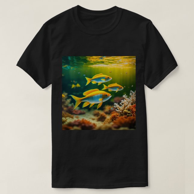 Camiseta Serene Seacavalo Sinfonia: Uma dança da família no (Frente do Design)