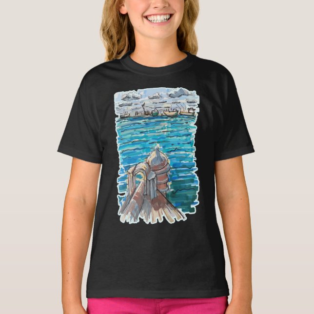 Camiseta Serene Waterscape em San Juan de Ulua, Veracruz (Frente)