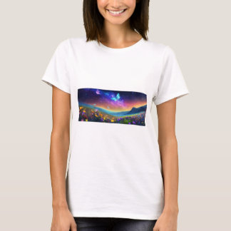 Camiseta Serene Wildflower Meadow T-Shirt Design