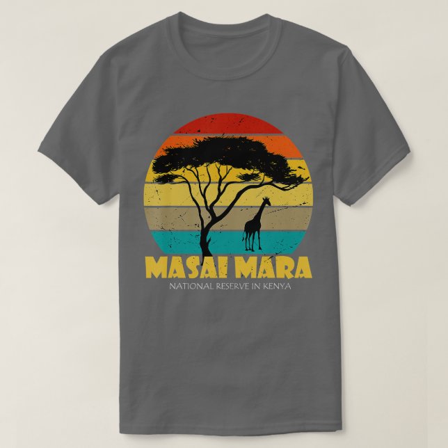 Camiseta Serengeti Masai Mara Reserva nacional Quénia Safar (Frente do Design)