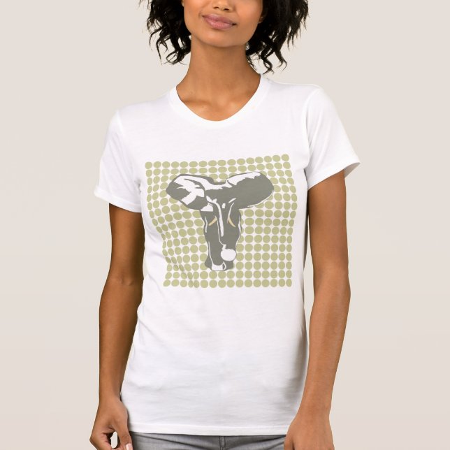 Camiseta Serengeti Safari Dot com Elefante Pop (Frente)