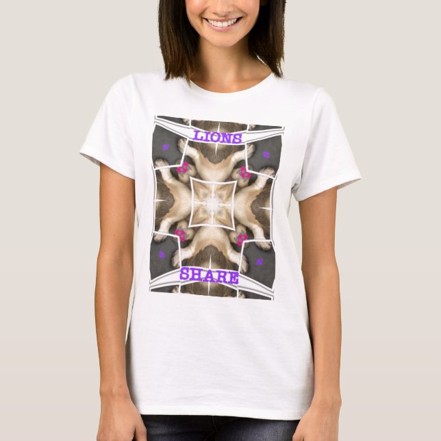 Camiseta Serengeti Splendor: Oculto de Animais Vibrantes (Frente)