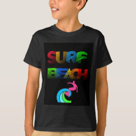 Camiseta Serenidade à beira-mar, praia do Surf Tranquil