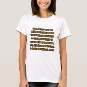 Camiseta Serenidade Baseada em Fé - oração de mulheres
