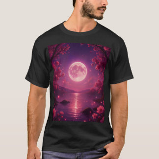 Camiseta Serenidade da Flor de Cerejeira ao Luar