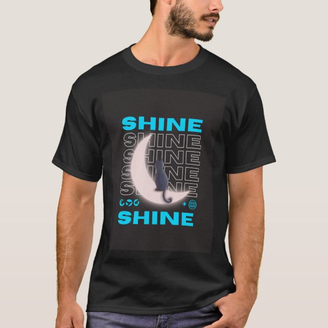 Camiseta "Serenidade da Onda Sine: T-Shirt Design único" (Frente)