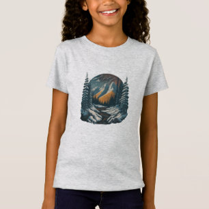 Camiseta Serenidade de inverno: Camisa-T Cênnica de Felicid