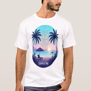 Camiseta Serenidade de Verão: Relaxe, é hora de Verão" Ta