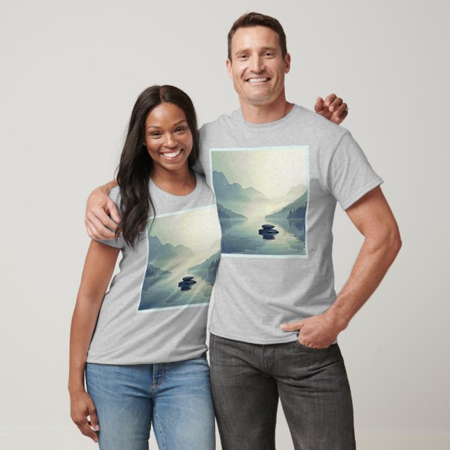 Camiseta Serenidade do Lago Tranquil Mountain (Unissex)