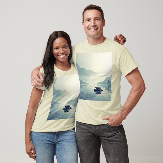 Camiseta Serenidade do Lago Tranquil Mountain (Unissex)