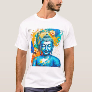 Camiseta Serenidade em Cores: Arte Buda
