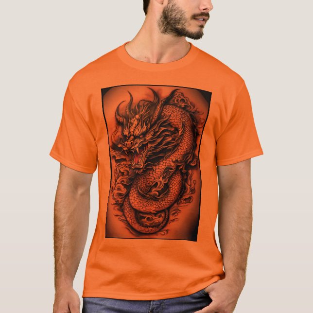 Camiseta "Serenidade Mística: Teto de Encantamento de Dragõ (Frente)