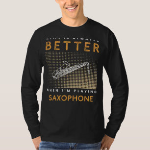 Camiseta Serenidade Saxofônica: Pulando Fora Melodia!