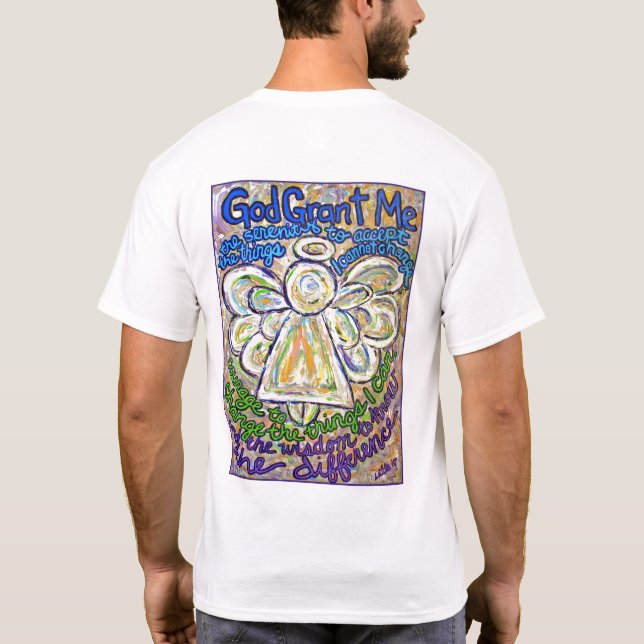 Camiseta Serenity Prayer Angel T-shirt (verso) (Verso)