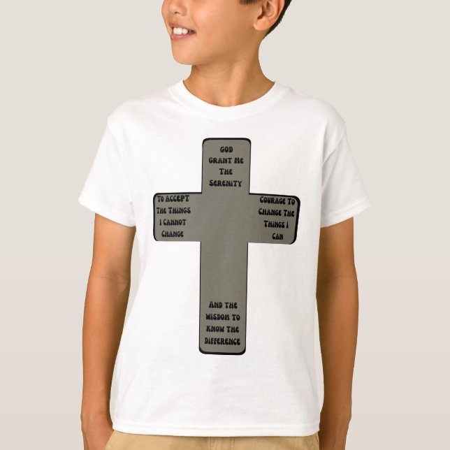 Camiseta Serenity Prayer Cross Cote Boy (Frente)
