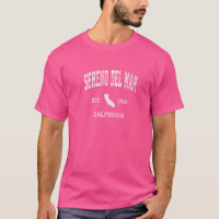 Sereno Del Mar California Ca Vintage Athletic Spor
