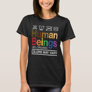 Camiseta Seres Humanos 100 Cor Lgbt Orgânica Pode Variar Lg
