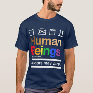 Camiseta Seres humanos 100 Cor orgânica pode variar