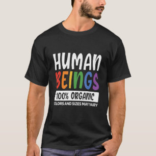 Camiseta Seres Humanos 100 Cores E Tamanhos Orgânicos Podem