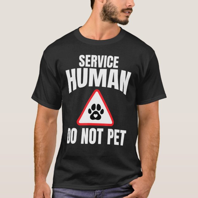 Camiseta Seres Humanos Não Pet Cães Mãe Cabo Paw M (Frente)