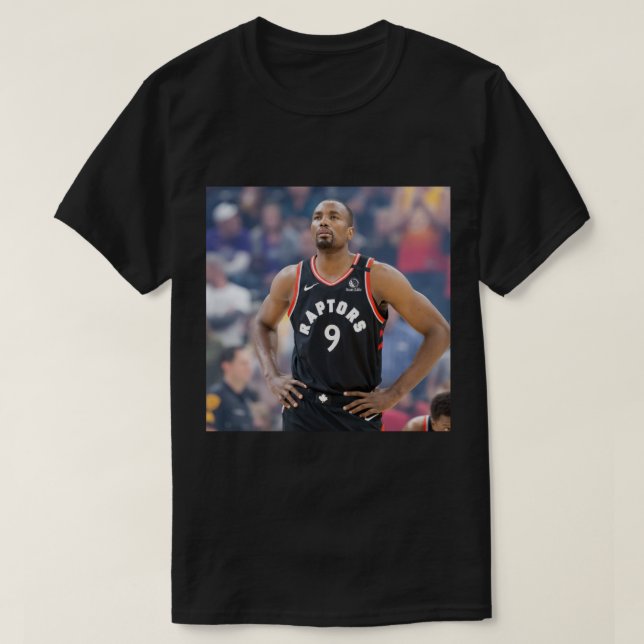 Camiseta "Serge Ibaka" NBA T-shirt Graphic Impressão basque (Frente do Design)